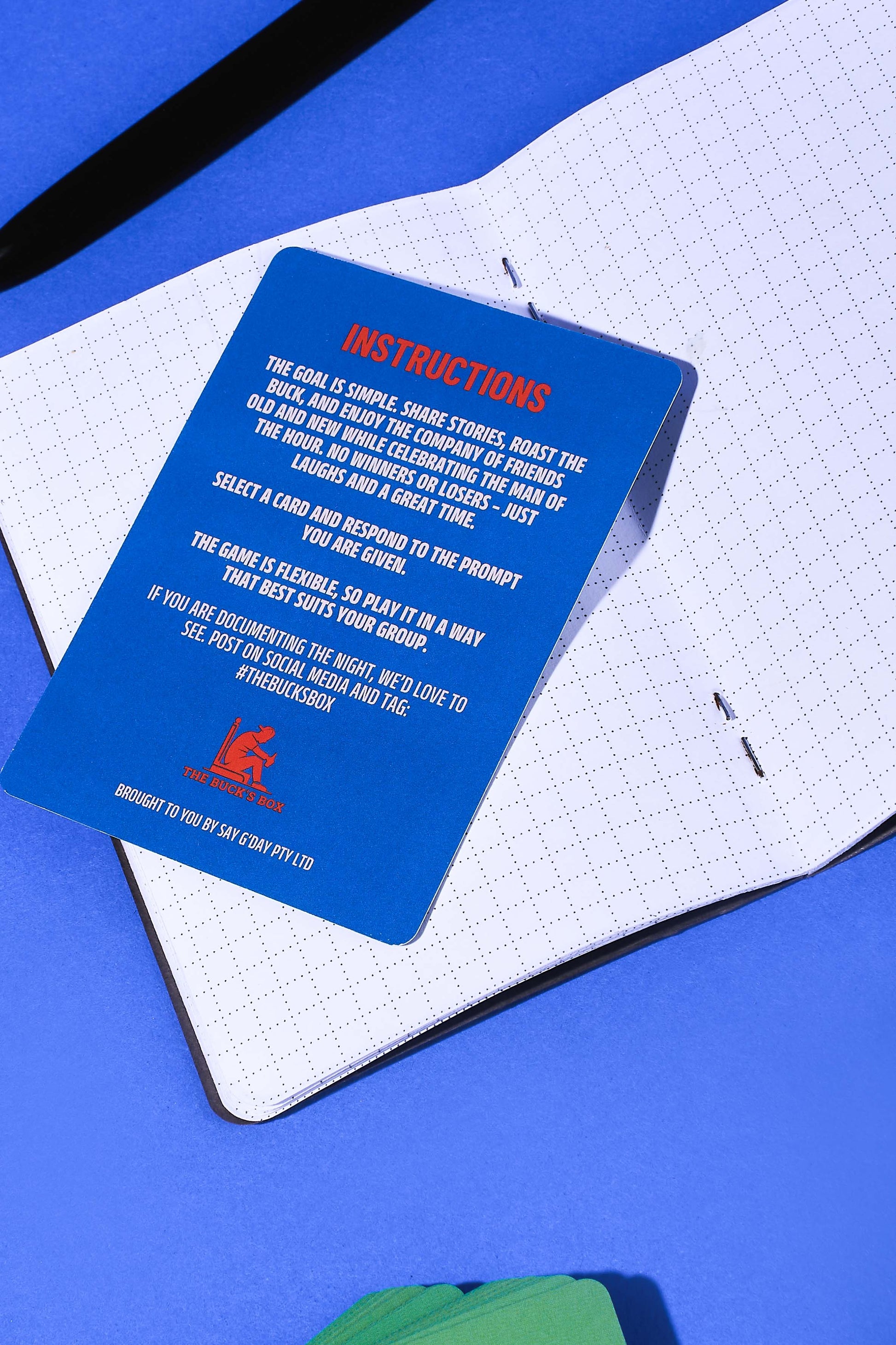 The Buck's Box Instruction Card, How to Play